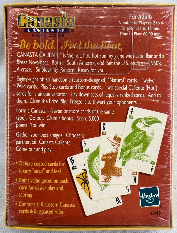 Juego Canasta Caliente - Versión Oficial Doble Baraja (110 Cartas) Nuevo Precintado Foto 2 de 4