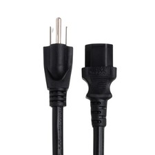 Hosa PWC-425 IEC C13 to NEMA 5-15P Power Cable, 14-Gauge, 25'