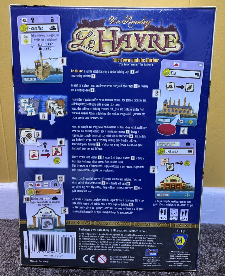 Le Havre Board Game, 2016 w/ Le Grande Hameau & Bonus Cards, NIS, Uwe Rosenberg - Image 2 of 4