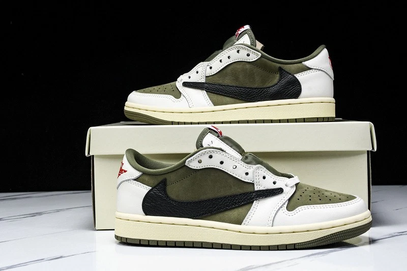 DM7866-200 AJ 1 Retro Bajo OG SP Travis Scott Mediano Oliva Para hombres Talla 4-13 Foto 2 de 4