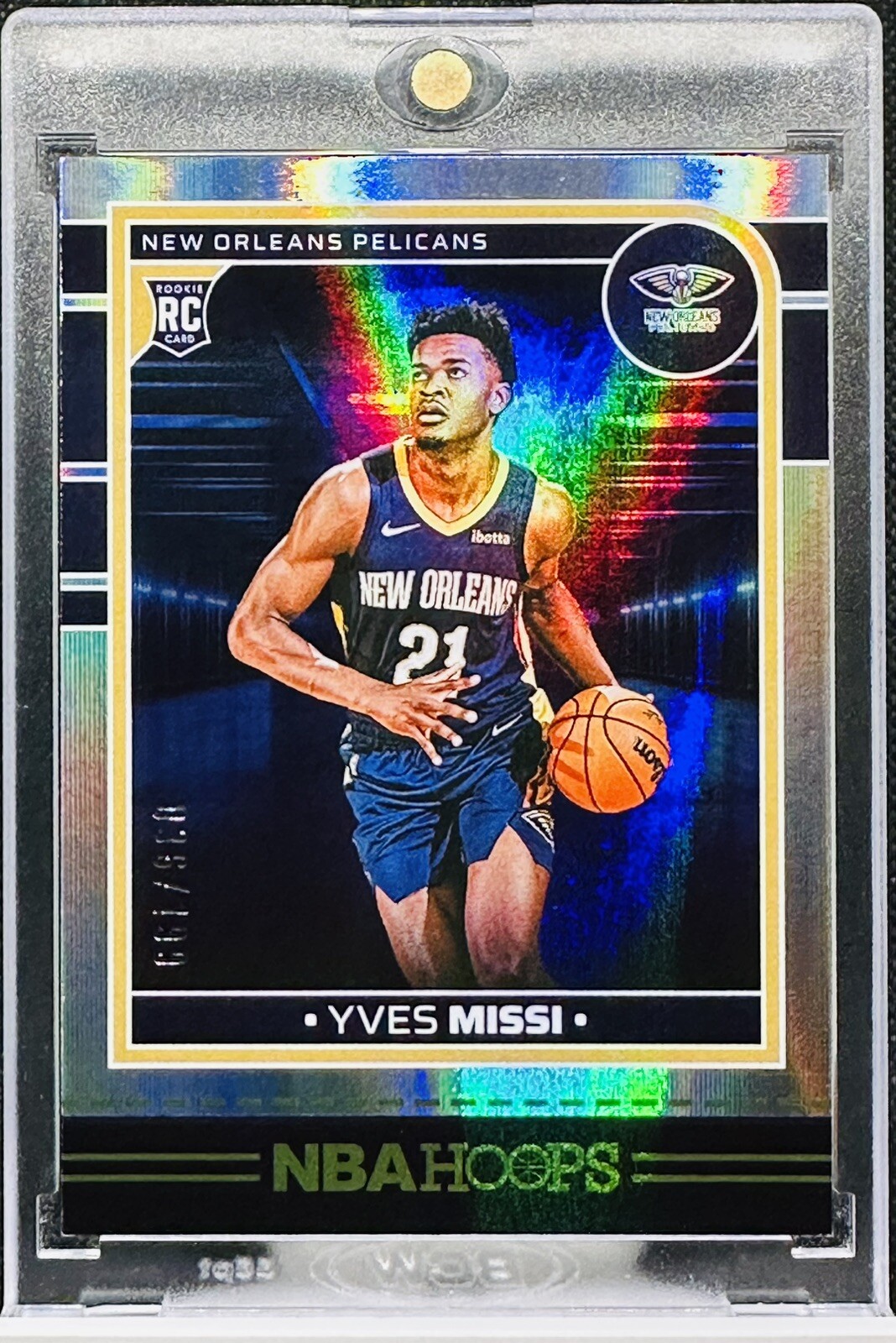 /199 Yves Missi 2024-25 NBA Hoops RC Rookie Premium Box Set SILVER FOIL #251 SP