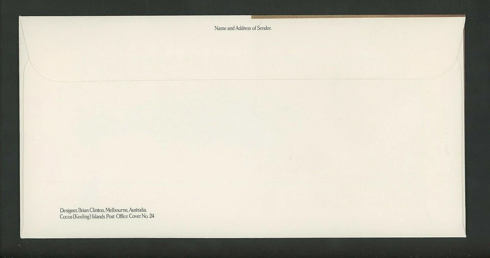 Postal History Cocos Islands FDC #115-118 Islands Discovery Keeling 1984 - Image 2 of 2
