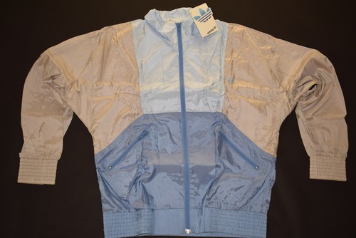 Adidas Regen Jacke Windbreaker Vintage 80s 80er Rain Jacket Coat Glanz Nylon 48 - Bild 2 von 8