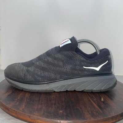 Hoka One One Cavu 3 Shoes Womens Size 9.5 Gray Slip On Sneakers Mesh Lightweight