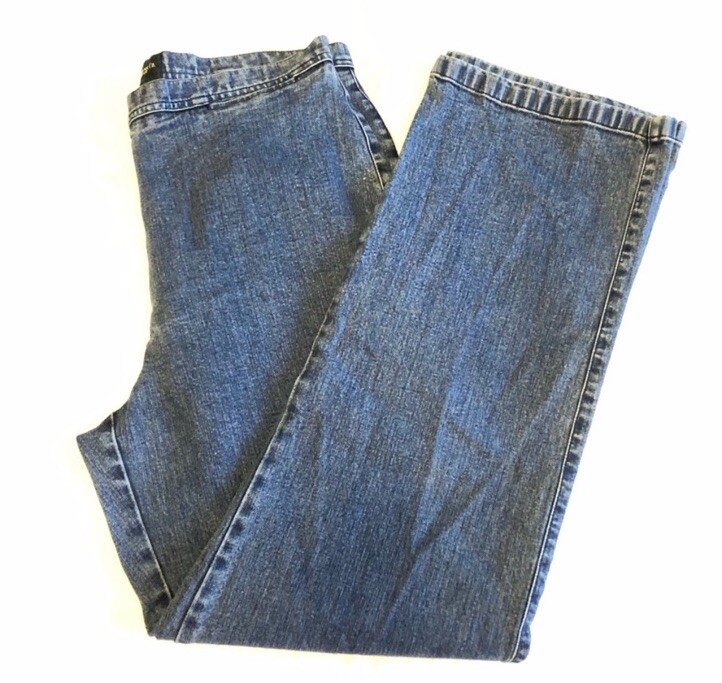Lauren Ralph Lauren High Waist Flat Front Top Welt Pocket Mom’s Jeans Sz 12