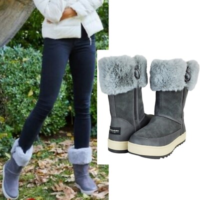 koolaburra ugg tynlee suede faux fur snow waterproof winter boots