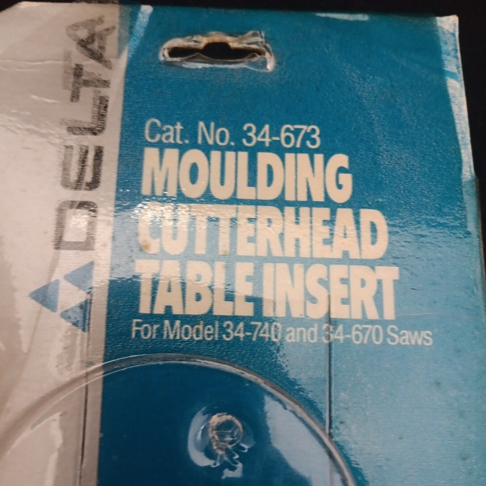 Delta no. 34673, Table Saw Insert Moulding Cutter Head Red. eBay