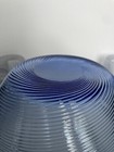 Art Deco Czech Spun Threaded Lilac/Blue Glass Pitcher with Tumblers — photo 4