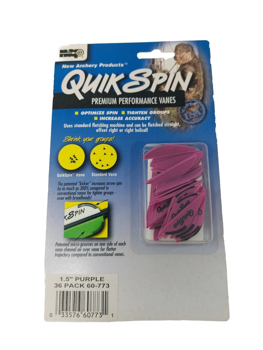 Empennages Quick Spin Quickfletch 3 Pouces - Orange - Neuf - Pour Arbalète/flèches