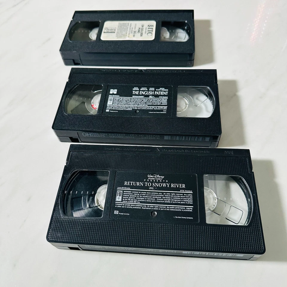 VHS - Lot of 3 - On Golden Pond - Return To Snowy River - The English Patient - Image 2 of 4