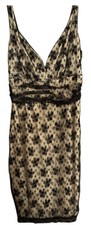 Tracy Reese New York 100% Silk Dress Cocktail All Over Sequin Sz 6 Sexy Party