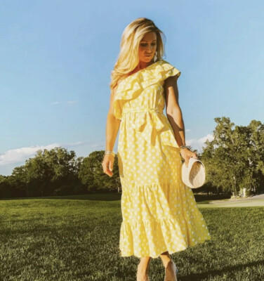 Lisa Marie Fernandez Target NWT Yellow Polka Dot Ruffle Midi Dress Size S | eBay Lisa Marie Fernandez Target NWT Yellow Polka Dot Ruffle Midi Dress Size S | eBay