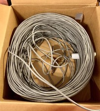 CATRAN 1000ft cable 24 AWG pvc 24awg solid, Open/used Box