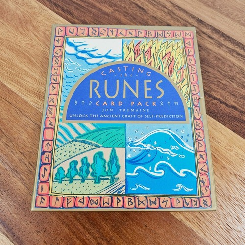 Casting the Runes Unlock the Ancient Craft of Self Prediction Book Card Deck VTG - Picture 2 of 13