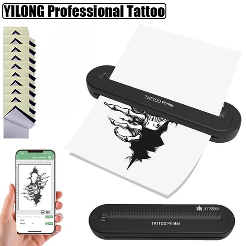 Premium Wireless A4 Thermal Tattoo Stencil Printer Machine W/15 Transfer Papers - product listing photo