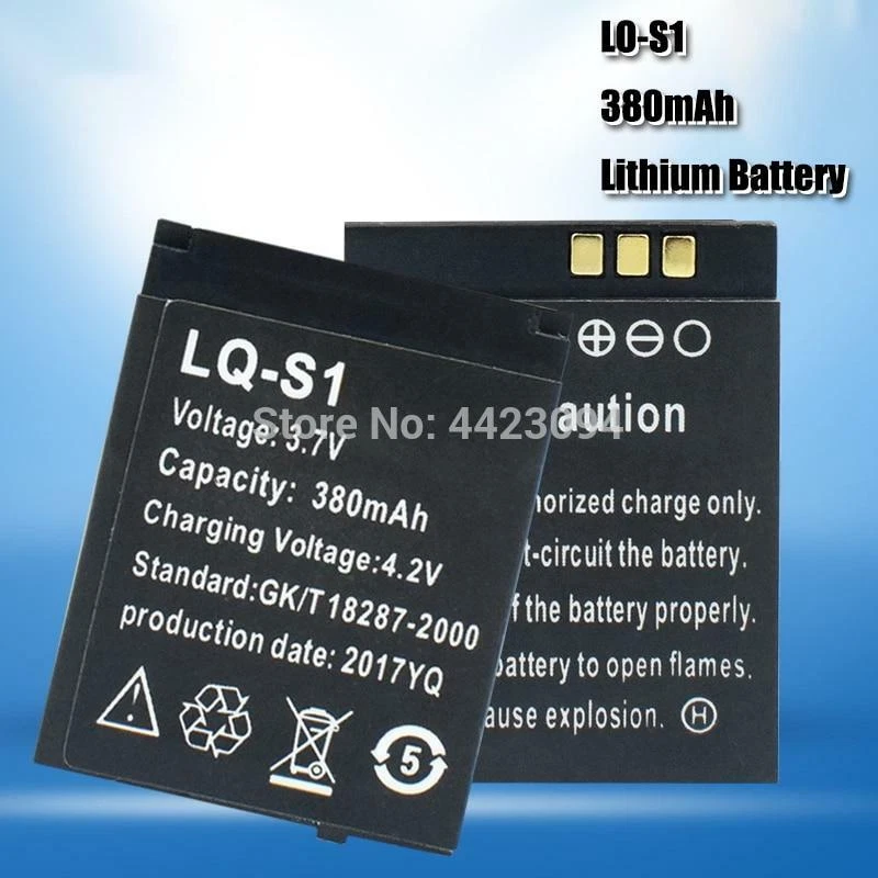 Battery Lq s1 3.7v 380mah Rechargeable For Smart Watch QW09 DZ09