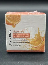 Vitamin C Brightening and Anti Aging Whitening Soap Evens Skin Tone