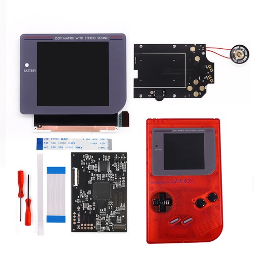 DMG Laminated Q5 Larger Display IPS screen Kits+Pre-cut Shell For Gameboy GB DMG - Picture 19 of 29