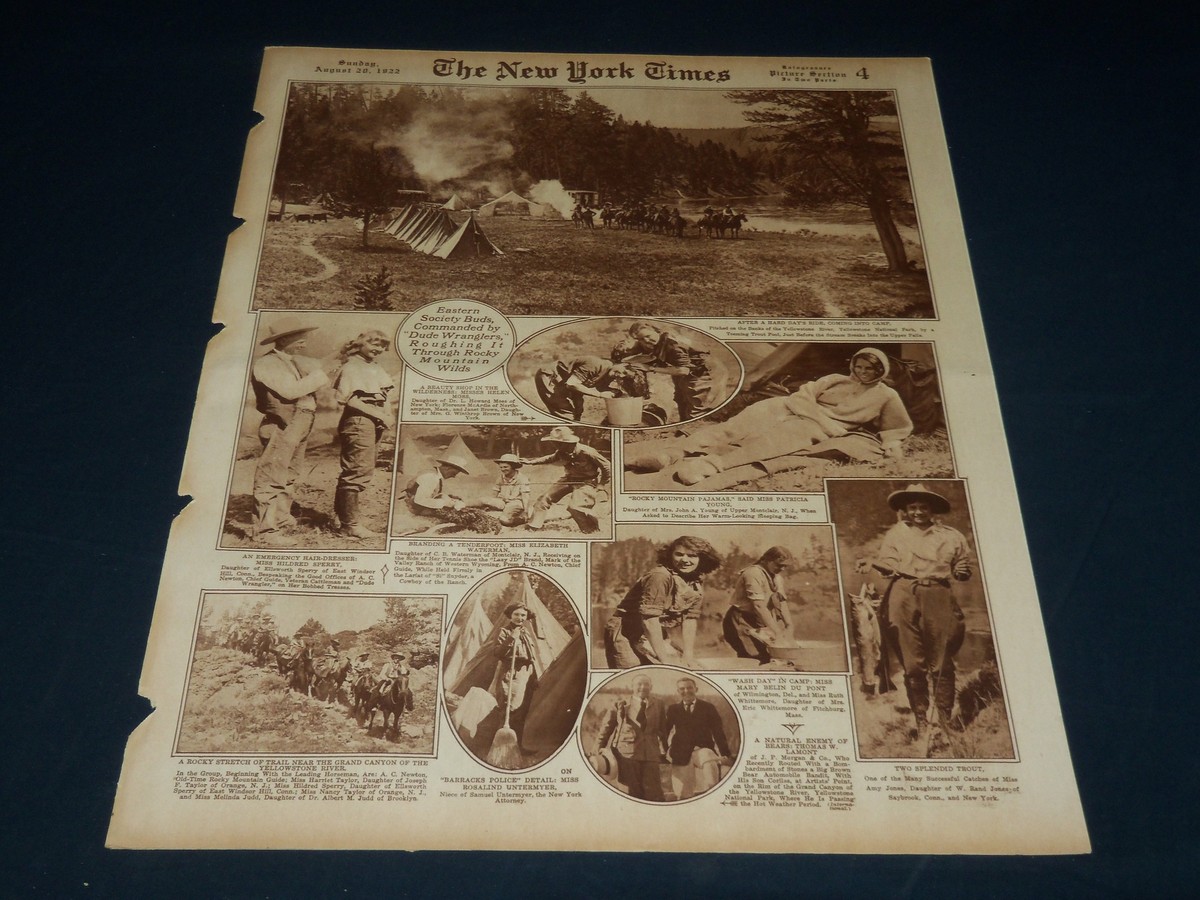 1922 AUGUST 20 NEW YORK TIMES PICTURE SECTION - GEORGE WHITE 