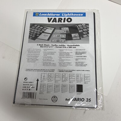 5 Leuchtturm Plastic Containers Vario 3S for Banknotes BRAND NEW