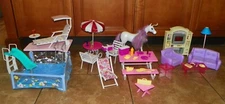 3 MY FANCY LIFE Gloria Doll House PLAY SETS Picnic LIVING ROOM Resort Pool +More