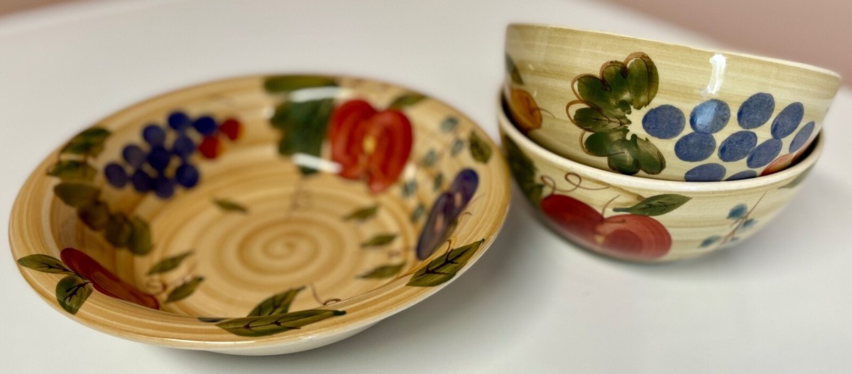 ALCO Industries, Inc., Bowls (3) Fruit Patterned | eBay