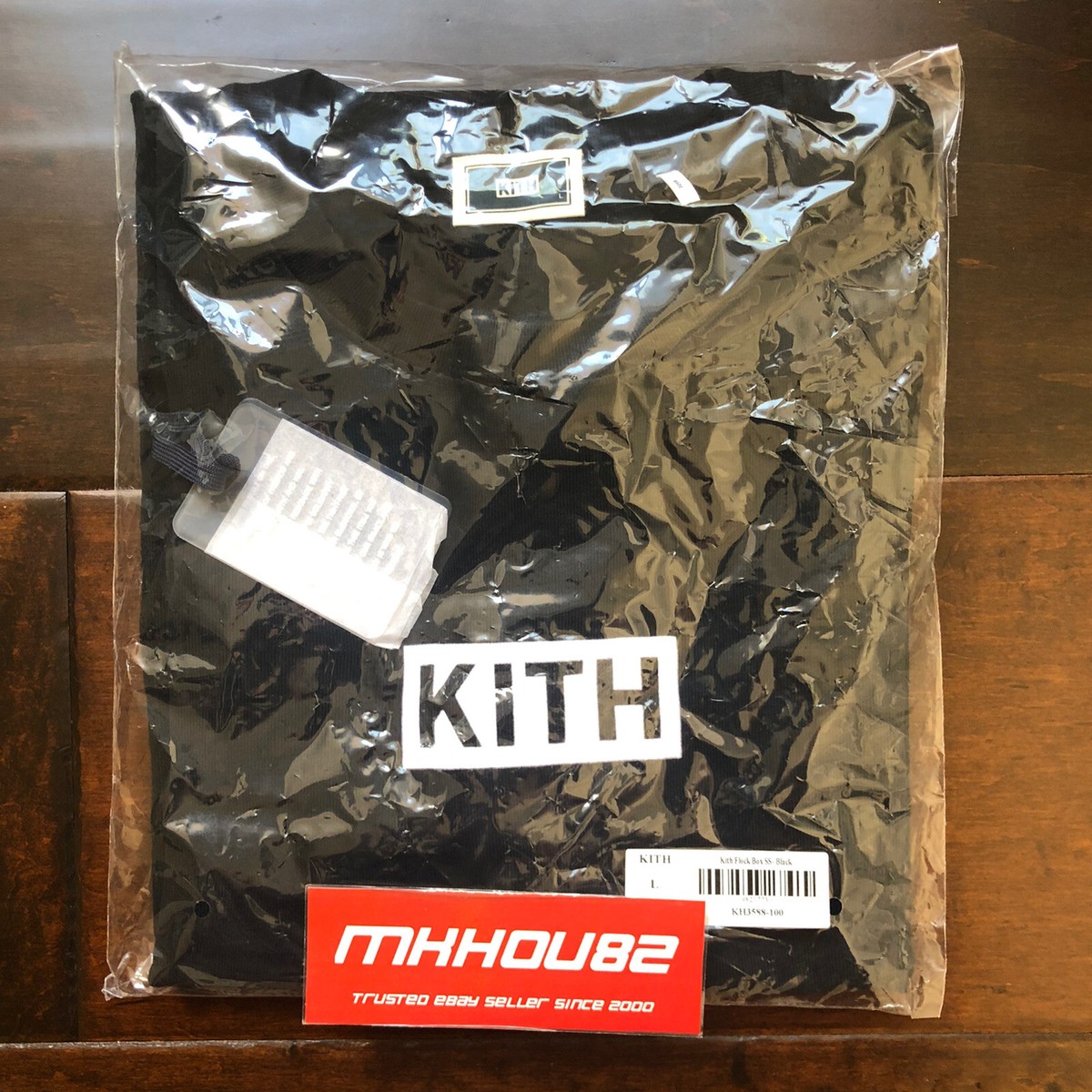 New Kith Flock Classic Box Logo SS Tee T-Shirt Black Ronnie Fieg