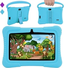 Veidoo Kids Tablet, 7 inch Android Tablet PC, 2GB RAM 32GB ROM, Tablet Blue USED