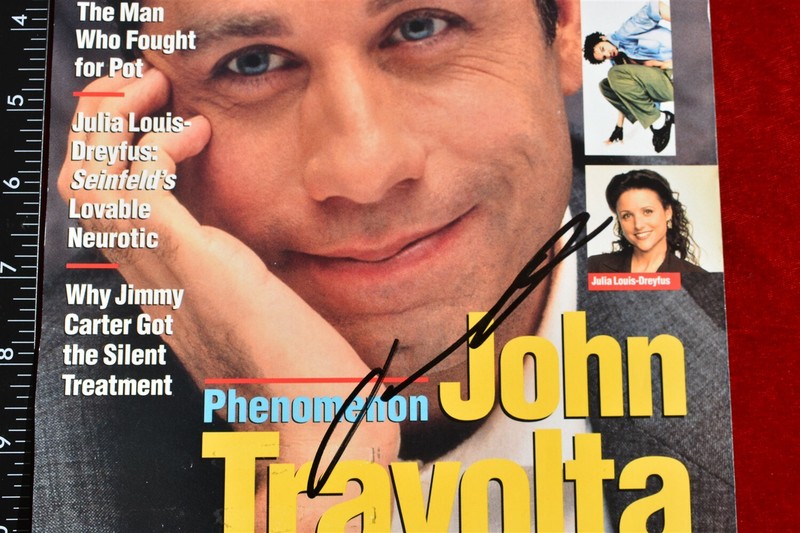 JOHN TRAVOLTA Biography IN PERSON signed autograph photo Magazine cover