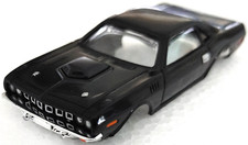 Plymouth Barracuda CUDA Black JL XtracTion SlotCar SnapOn BODY for AFX autoworld