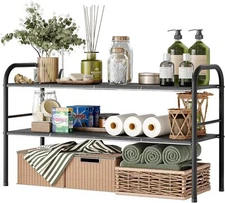 NETEL Under Sink Organizer, 2-Tier Expandable Cabinet 1 Pack Plastic Panel 