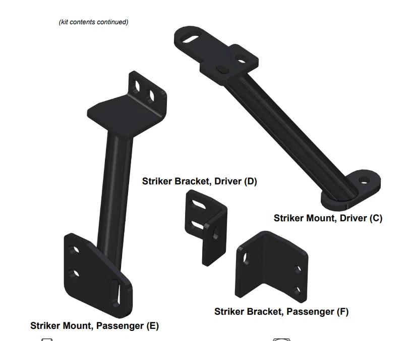 For 2011-2020 Commander 800 1000 UTV 2 Doors Can Am Commander Aluminum Doors - Image 4 of 4