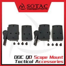 For RMR / DOC Red Dot Sight Riser Mount QD Auto Lock Picatinny Rail Base Mount