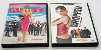 2 DVD LEGALLY BLONDE & WHIPPED Reese Witherspoon Amanda Peet Romantic Comedies