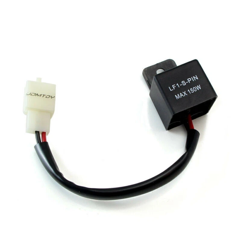 2-Pin Electronic LED Flasher Relay Fix Motorcycle Turn Signal Lights Hyper Flash - Image 2 of 4