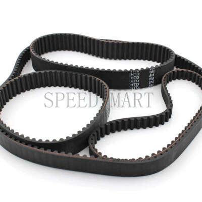 HTD8M Timing Belt Cogged Rubber Geared Closed Loop 25/30mm Wide 904-1096