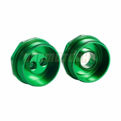 Preload Fork Caps Bolts Covers Adjuster For Kawasaki ZX-6R ZX6R