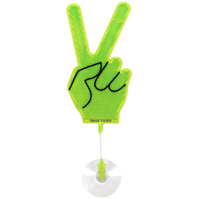 Waving Hand Decor Wackel-Hand bye Peace Green with Suction Cup for Truck Car Bus