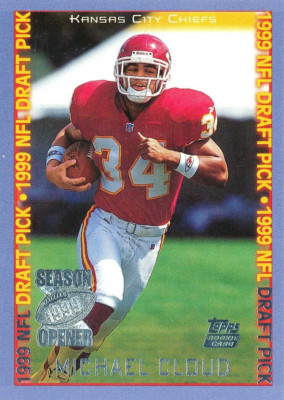 TOPPS SEASON-OPENER Mike Cloud RC CHIEFS PATRIOTS GIANTS Boston