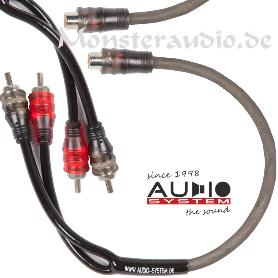 Audio System Z-EVO Y Cinchteiler Y-Adapter Auto-Hifi-Cinch-Kabel Cinchkabel 50cm