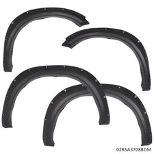 Fit For 09-23 Dodge Ram 1500 Pocket Rivet Fender Flare Textured Black Left&Right