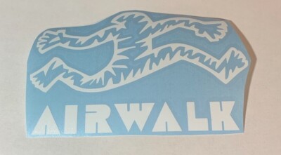 Airwalk Shoes Logo #3 Die Cut Vinyl Decal High Quality Skateboard Sticker  BMX
