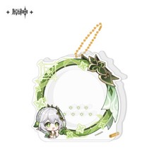 miHoYo Genshin Impact Nahida Keychain Badge Cover Official Acryl Keyring Goods
