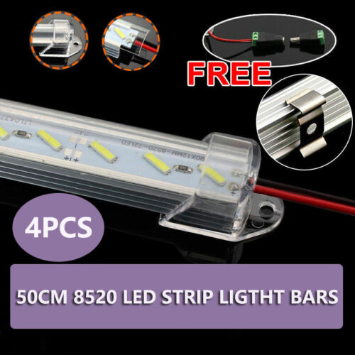 4x 50CM 12V 8520 LED Strip Light Bar Dimmable Caravan 4WD Camping Boat Fishing - Picture 1 of 8