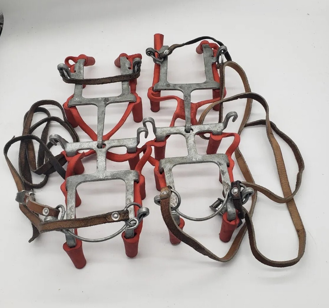 Snow Crampons Ice-Grip Mountain Climb Swiss Military Surplus Ice