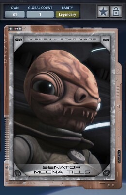 Topps Star Wars Card Trader 2024 Women of Star Wars Meena Till Gilded Bronze 3cc
