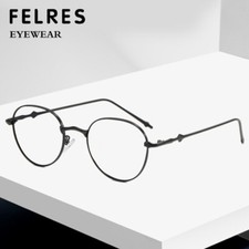 Metal Oval Eyeglasses Men Women Classic Clear Lens Full Frame Glasses Frames Hot