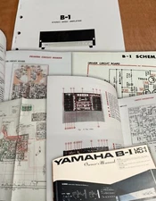 Yamaha B-1 Stereo Basic Amplifier Service & Owner's Manual (in Color)