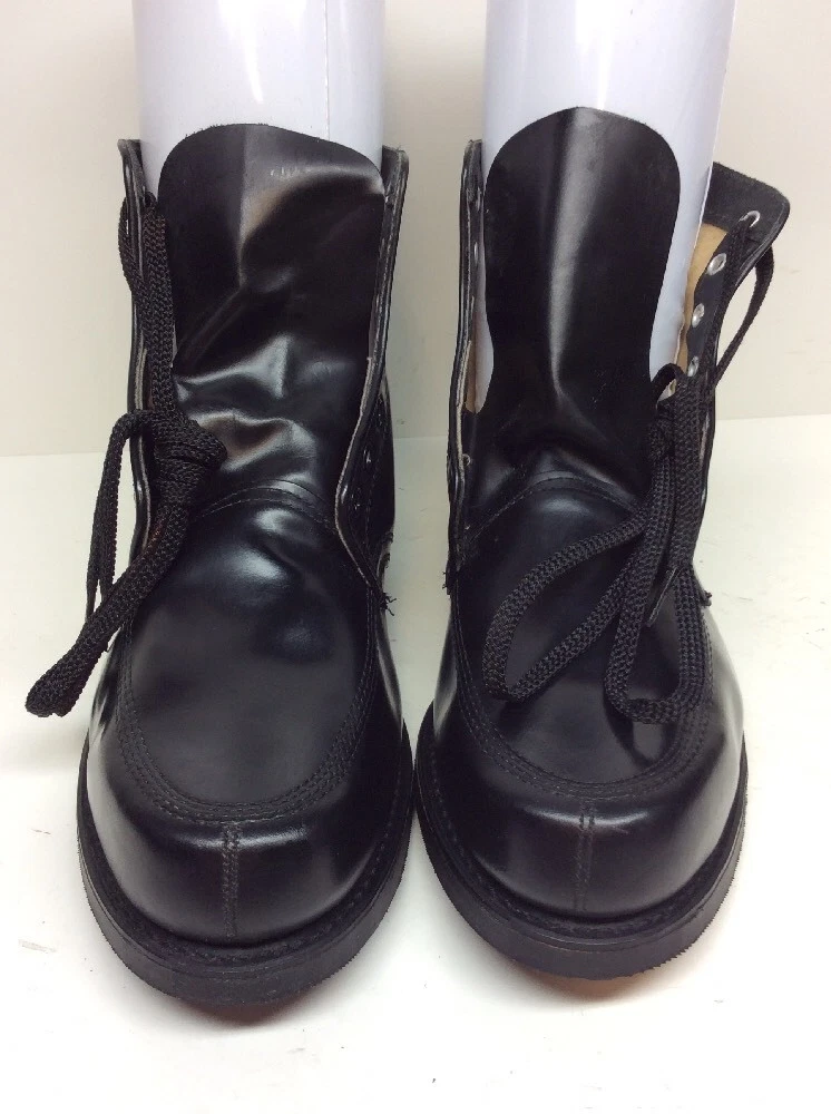 MENS SEARS WORK LEATHER BLACK BOOTS SIZE 10.5 D