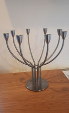 Heavy IKEA`STOCKHOLM`8 Arm Silver Metal Candle Holder Candelabra